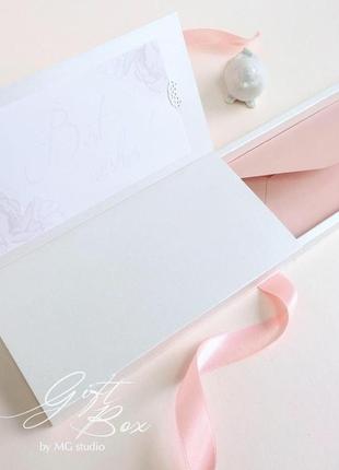 Gift box “wedding day" цвет 1- открытка в коробочке4 фото