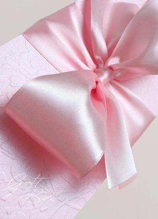 Gift box "loreleya" цвет 4 (розовый) - открытка в коробочке3 фото