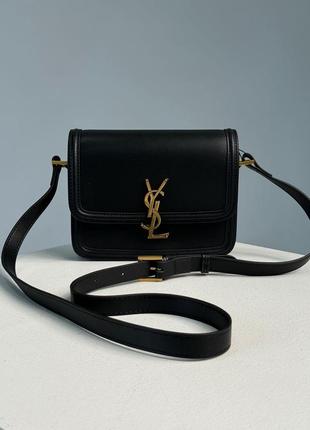 Женская сумка saint laurent solferino black/gold