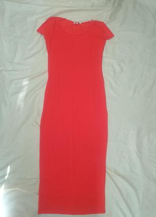 Красное длинное женское платье new look6 фото