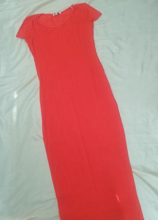 Червона довга жіноча сукня  new  look7 фото