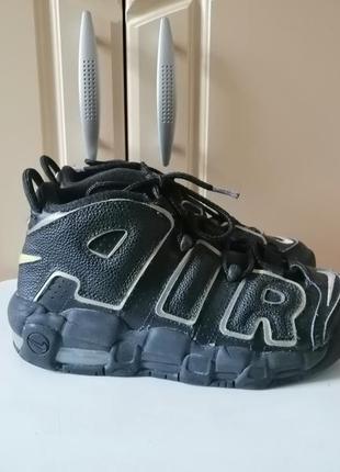 Кросiвки nike air more uptempo black на стопу 24 см