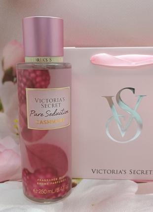 Парфюмированный мист для тела и волос pure seduction cashmere victoria’s secret.