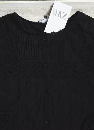 Нова чорна блуза zara4 фото