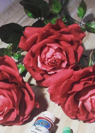 Розы из фоамирана