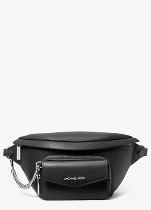 Сумка michael kors maisie large pebbled leather 2-in-1 sling pack