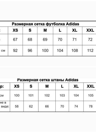 Комплект спортивний набір костюм футболка та штани adidas8 фото