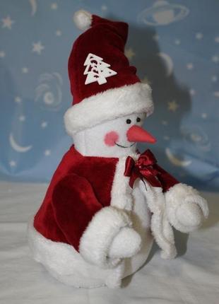 Сніговик - текстильна новорічна іграшка2 фото