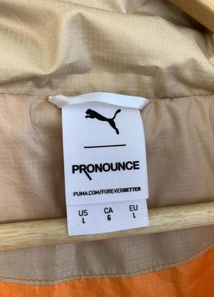 Оранжева водонепроникна куртка жилетка жилет безрукавка вітровка puma pronounce оригінал9 фото