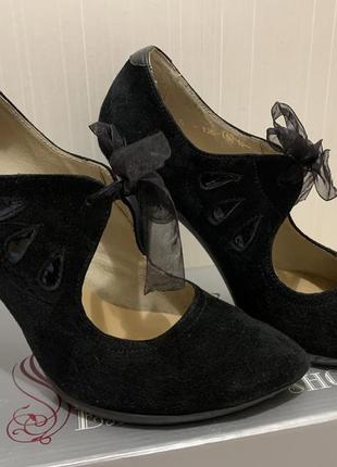 Туфли натуральная кожа замша