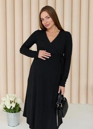 👑vip👑 сукня для вагітних і годуючих матусь сукня в рубчик4 фото