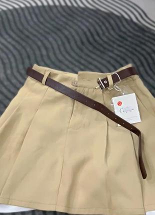 Юбка теннисная юбка шорты школьная со вставками обмен5 фото