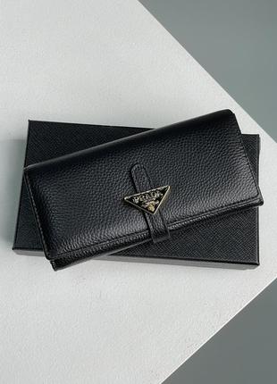 Гаманець prada large leather wallet
