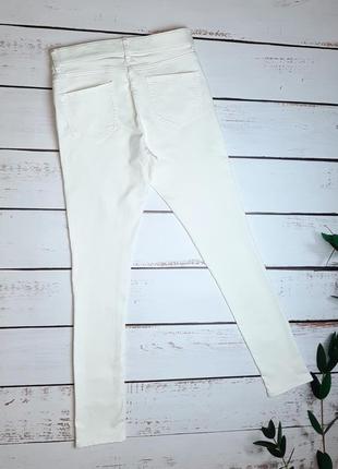 Женские молочные зауженные джинсы скинни george, размер 46 - 485 фото