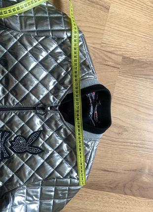 Куртка бомбер вітровка срібляста срібло срібна з напиленням play boy турецька турція...