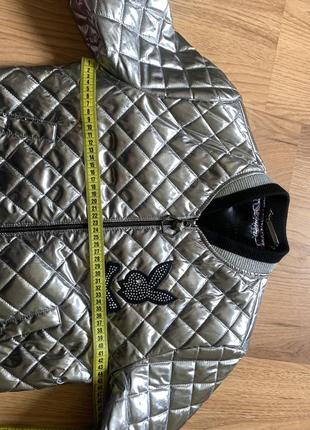 Куртка бомбер вітровка срібляста срібло срібна з напиленням play boy турецька турція...