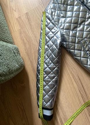 Куртка бомбер вітровка срібляста срібло срібна з напиленням play boy турецька турція...