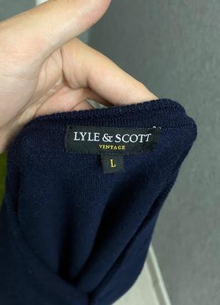 Синий кардиган от бренда lyle scott5 фото