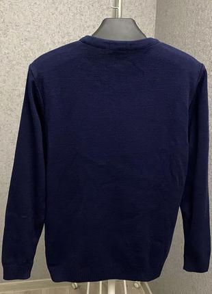 Синий свитер от бренда boohoo man4 фото