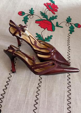 Женская обувь/ туфли открыты бордовые ❤️ 39, 40 размер1 фото