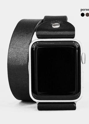 Кожаный ремешок для apple watch, 3 4 5 6 7 8 9 se ultra ultra 2, 38 40 41 42 44 45 49 мм, код 18102 фото