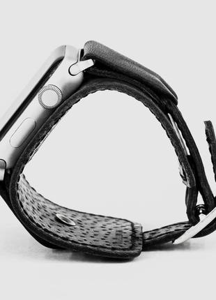 Шкіряний ремінець для apple watch, 3 4 5 6 7 8 9 se ultra ultra 2, 38 40 41 42 44 45 49 мм, 1235ст3 фото