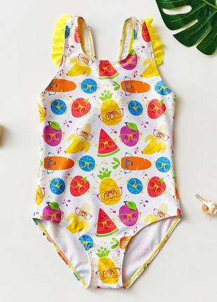 Купальник фруктики 3-10 лет