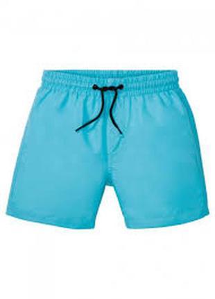 Шорты пляжные с внутренними плавками из сетки для мальчика pepperts голубые1 фото