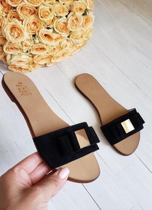 Шльопанці італійська замша