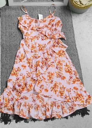 Нова квіткова сукня з оборками boohoo1 фото