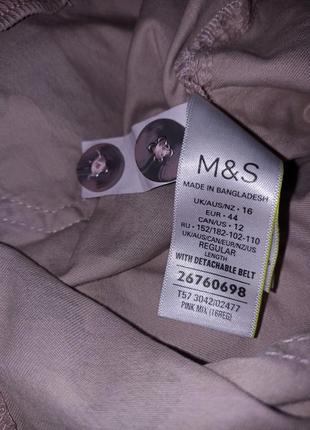 M&s рожеві карго штани з камуфляжним принтом6 фото