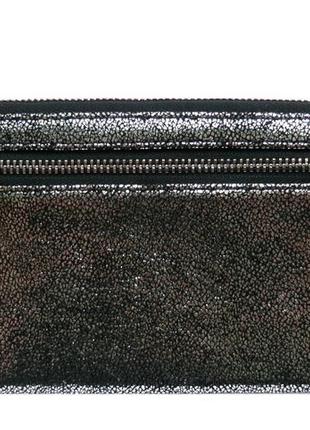 Гаманець з сріблястою шкіри