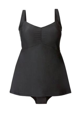 Черный летний купальник-платье, сплошной esmara 46