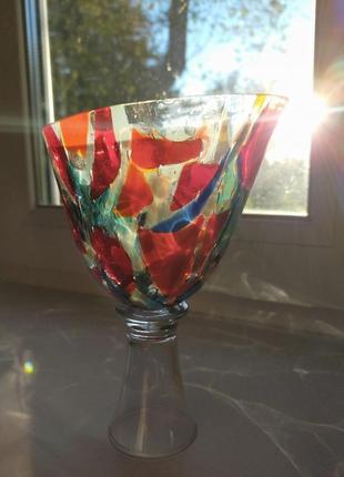 Чаша-свічник зі скла5 фото