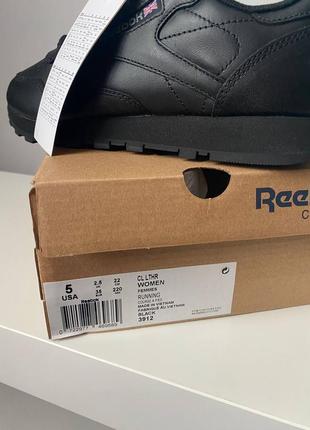 Оригинальн! кроссовки reebok classic leather black 39127 фото