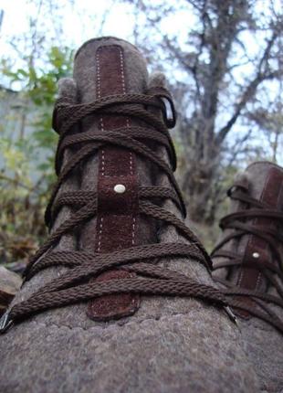 Мужские валянные ботинки из натуральной шерсти3 фото