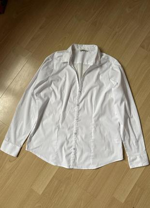 Базовая белая рубашка1 фото
