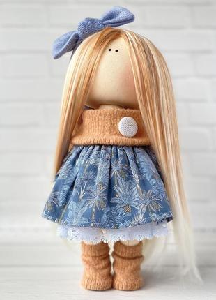 Інтер'єрна лялька, текстильна лялька з лялечкою4 фото