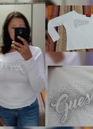 Кофта реглан guess. размер м. хлопок