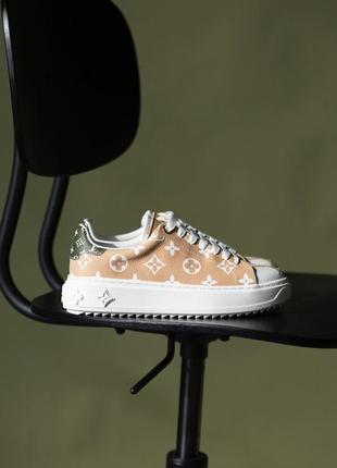 Кеди trainer time out monogram blanc