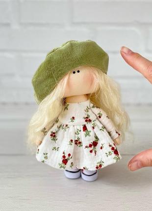 Маленькая текстильная кукла, кукла тильда5 фото