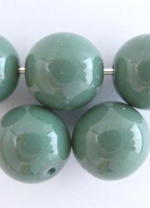 Перли чеські  preciosa gemcolours sage 12мм.  5шт.