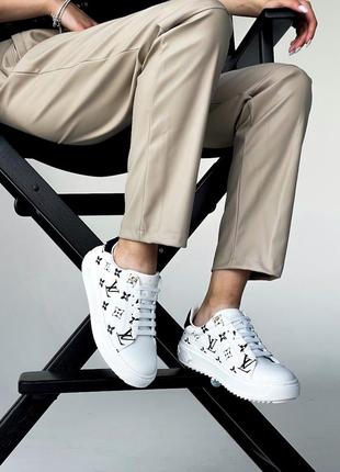 Кеди trainer time out monogram white black9 фото