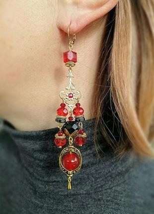 Серьги “коррида”