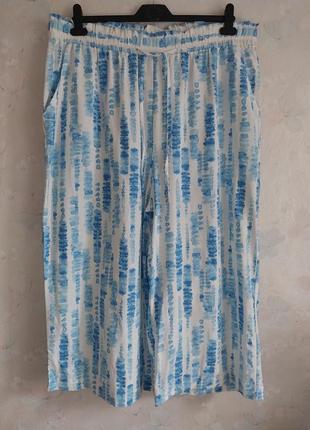 Нові жіночі літні штани capsule uk22 56р. віскоза, бавовна, льон