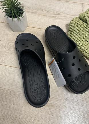 Босоножки женские crocs classic platform slide 208180-0013 фото