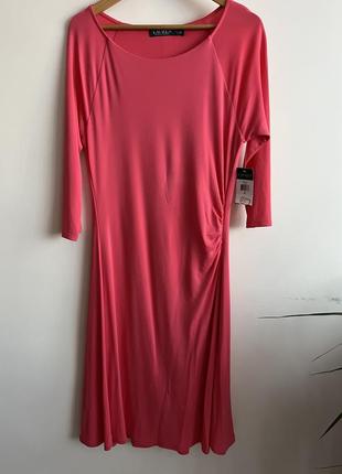 Новое платье ralph lauren нереального кораллового цвета