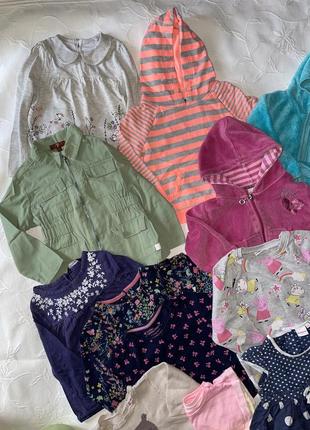 Речі на дівчинку 1-2 роки, лот речей літні весняні речі кофта,реглан,світшот,футболка7 фото