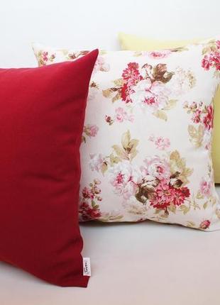 Декоративна подушка - квіти київ, подушка прованс, подарунок мамі, інтер'єрна подушка київ2 фото