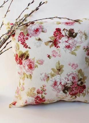 Декоративна подушка - квіти київ, подушка прованс, подарунок мамі, інтер'єрна подушка київ